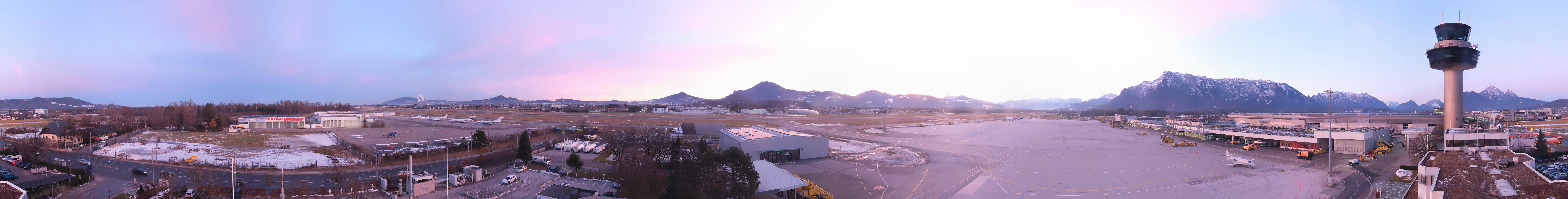 Archiv Foto Webcam Flughafen Salzburg