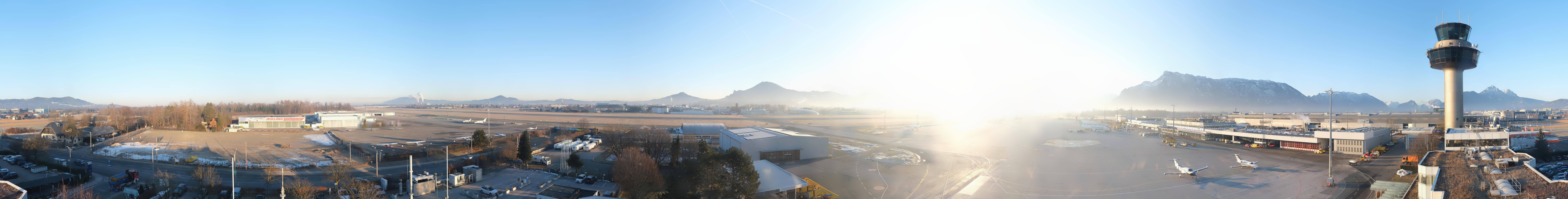 Archiv Foto Webcam Flughafen Salzburg