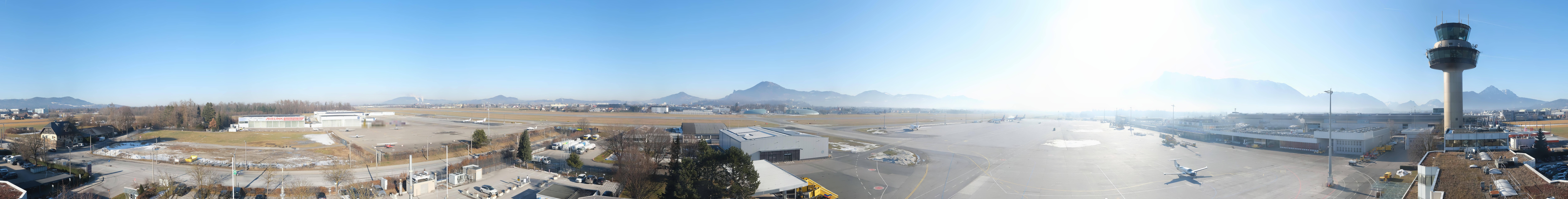 Archiv Foto Webcam Flughafen Salzburg