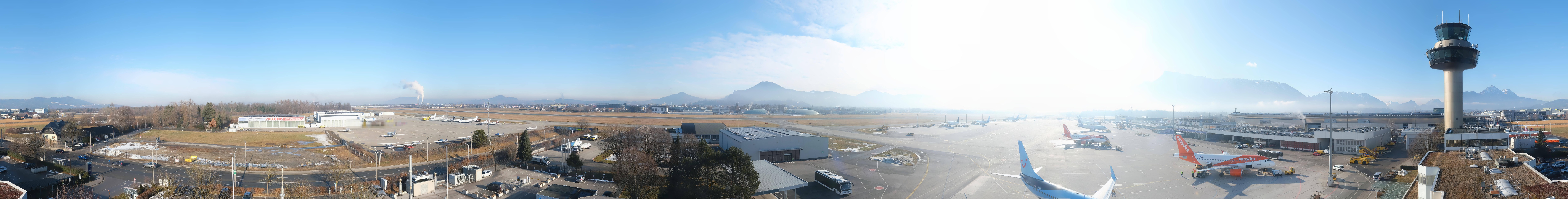 Archiv Foto Webcam Flughafen Salzburg