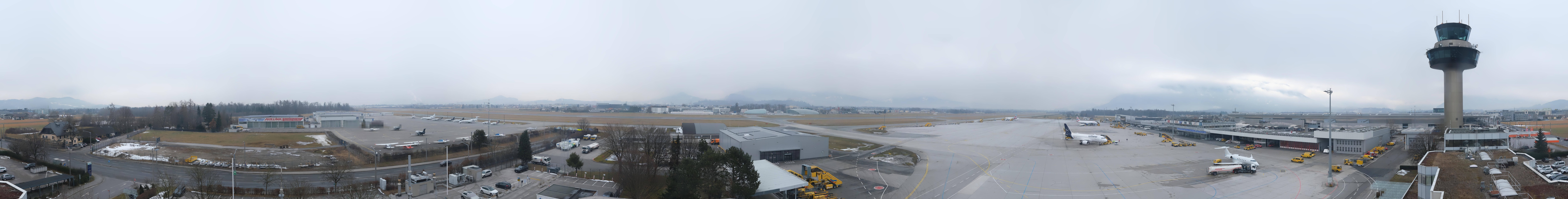 Archiv Foto Webcam Flughafen Salzburg