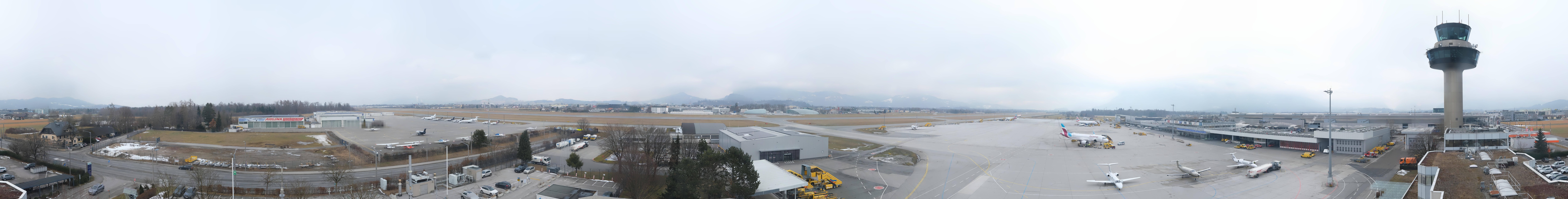 Archiv Foto Webcam Flughafen Salzburg