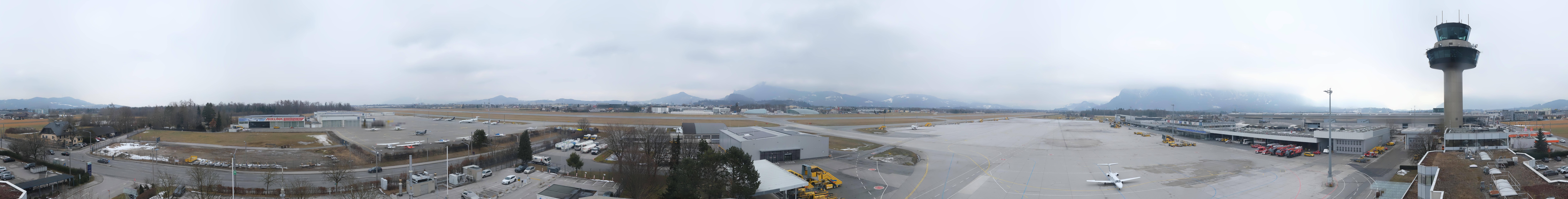Archiv Foto Webcam Flughafen Salzburg
