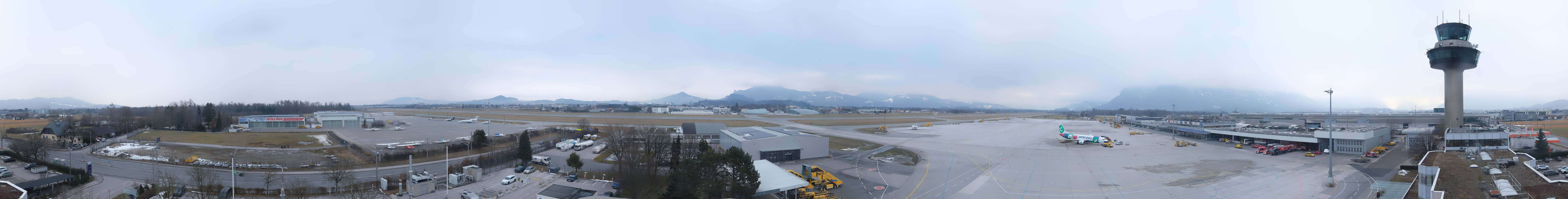 Archiv Foto Webcam Flughafen Salzburg