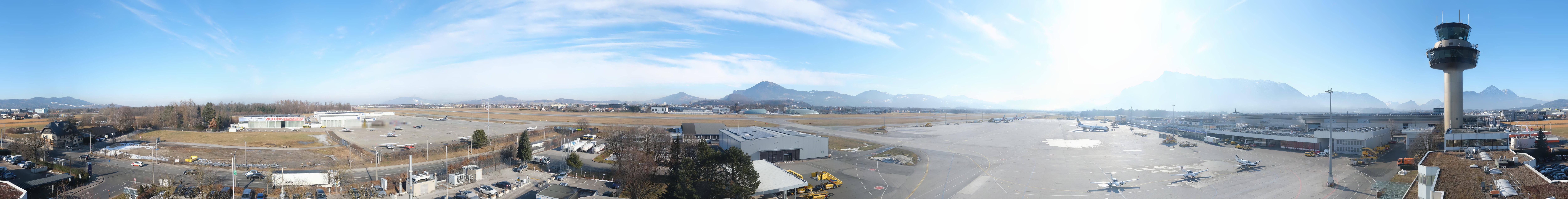 Archiv Foto Webcam Flughafen Salzburg