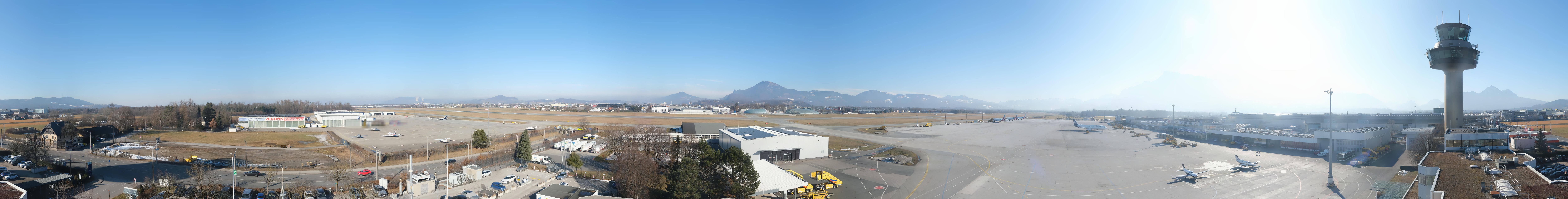 Archiv Foto Webcam Flughafen Salzburg