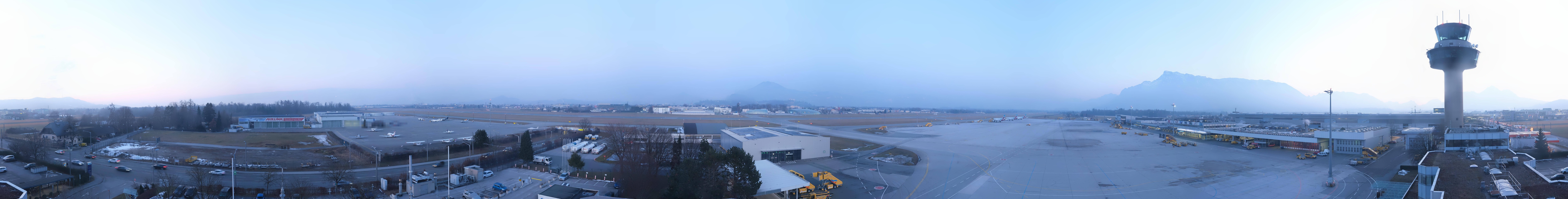 Archiv Foto Webcam Flughafen Salzburg