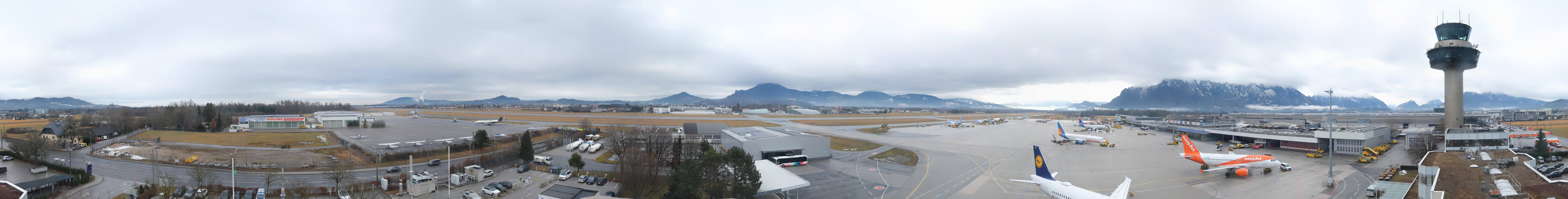 Archived image Webcam Salzburg Airport Panorama