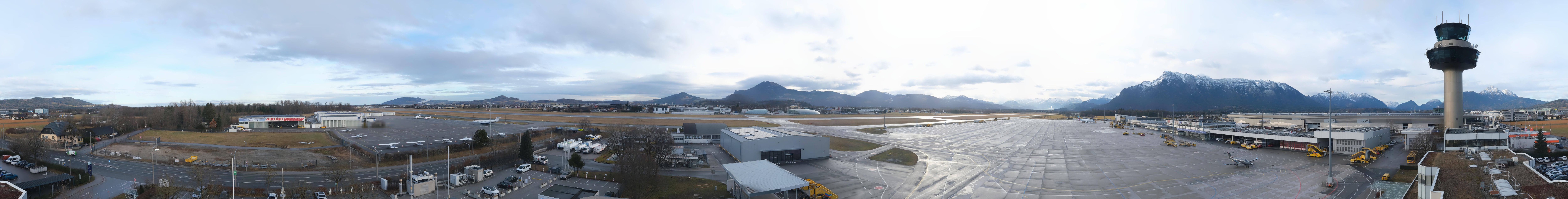 Archiv Foto Webcam Flughafen Salzburg