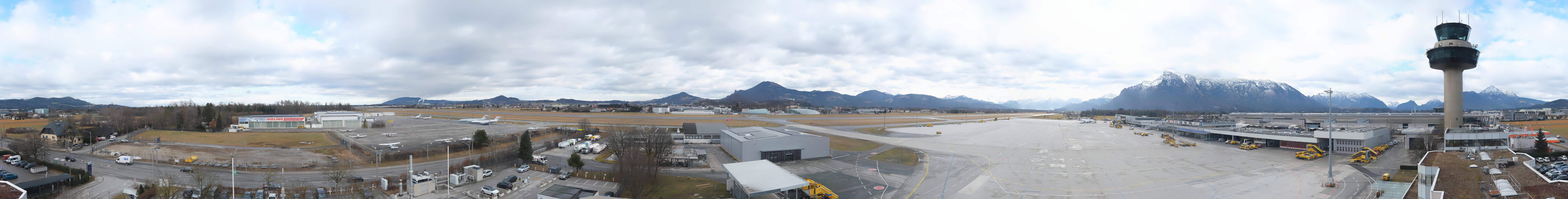 Archiv Foto Webcam Flughafen Salzburg