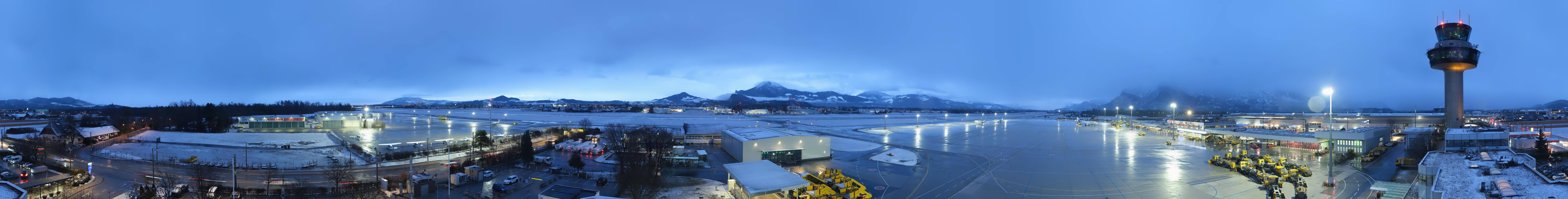 Archiv Foto Webcam Flughafen Salzburg