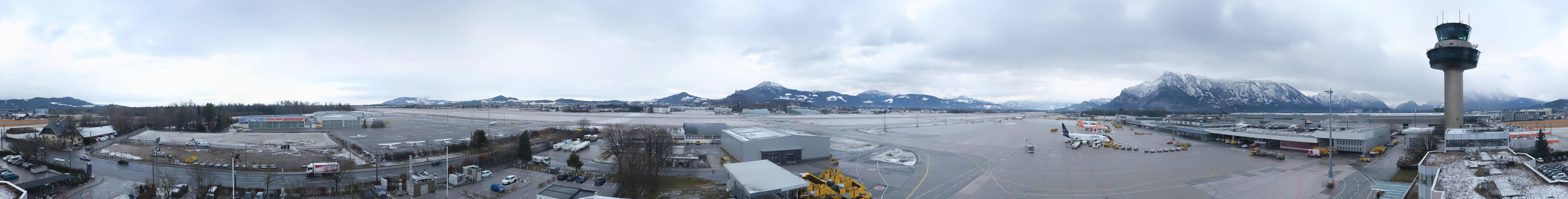Archiv Foto Webcam Flughafen Salzburg