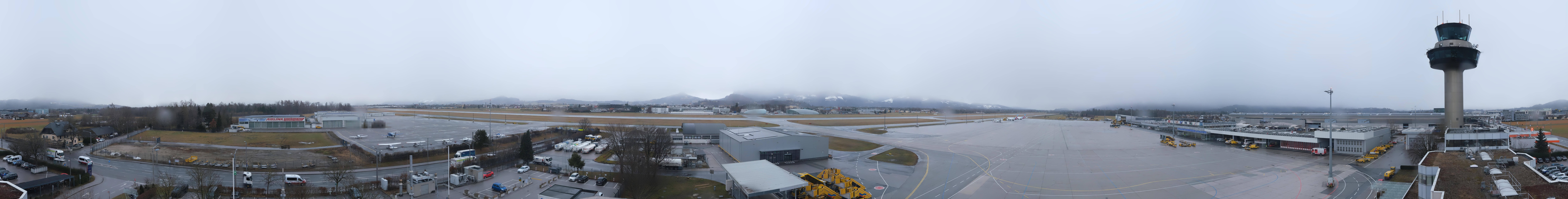 Archiv Foto Webcam Flughafen Salzburg