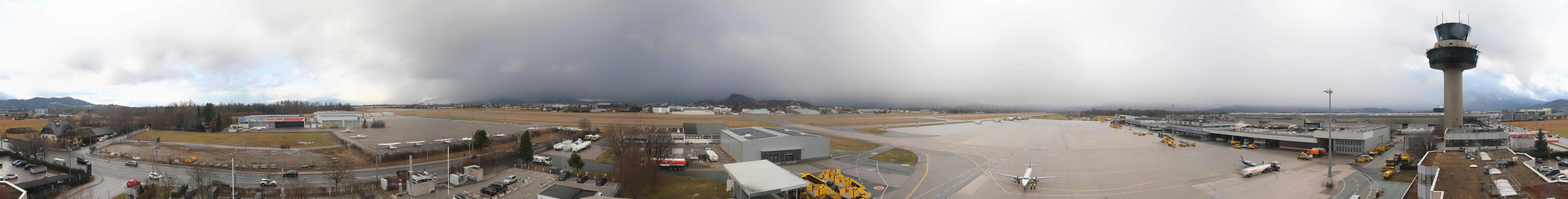 Archiv Foto Webcam Flughafen Salzburg