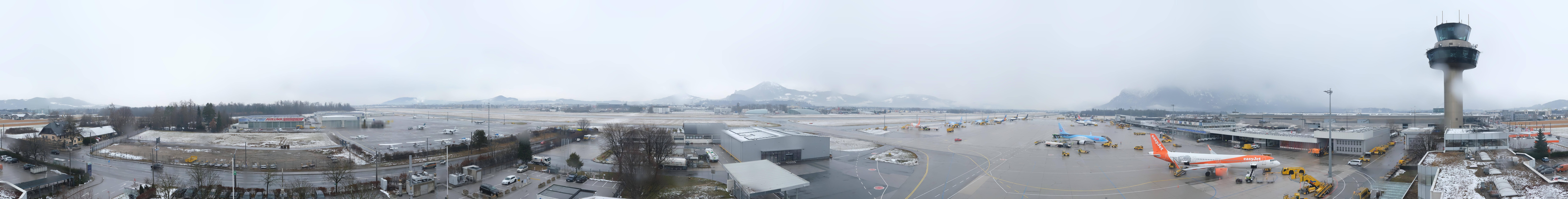 Archiv Foto Webcam Flughafen Salzburg