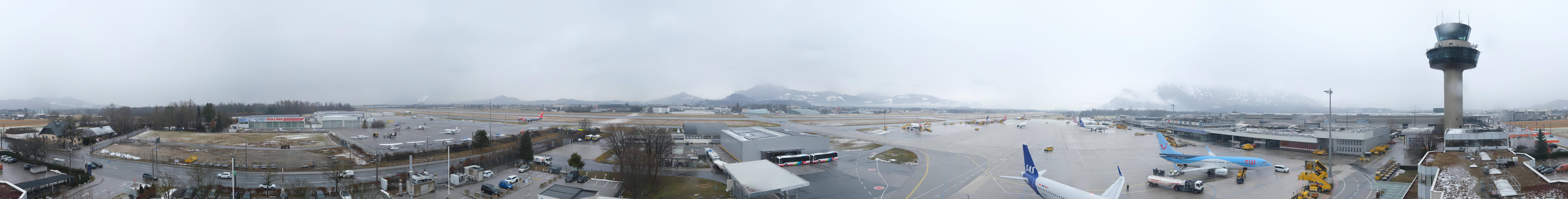 Archiv Foto Webcam Flughafen Salzburg