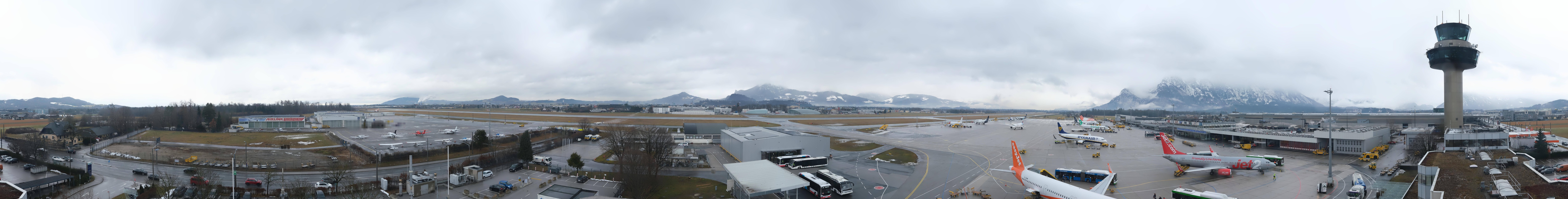 Archiv Foto Webcam Flughafen Salzburg