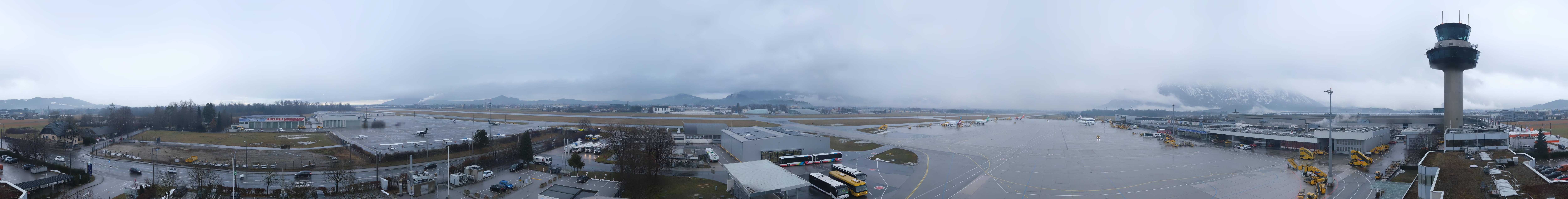 Archiv Foto Webcam Flughafen Salzburg