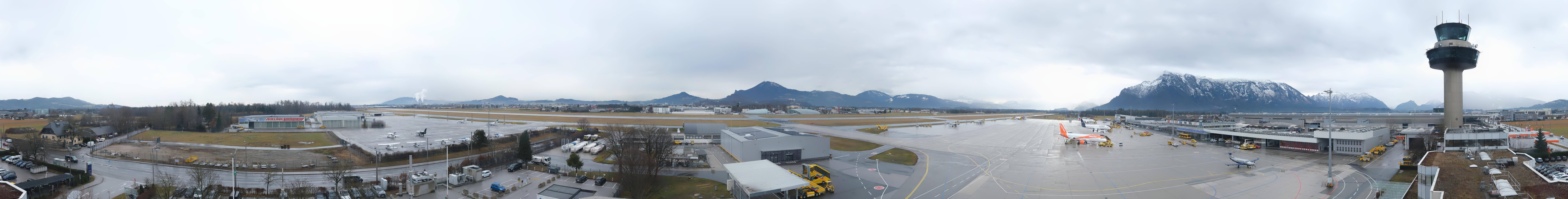 Archiv Foto Webcam Flughafen Salzburg