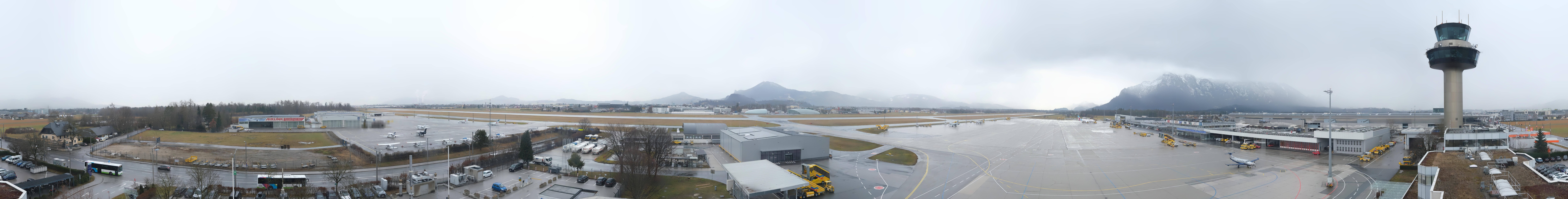 Archiv Foto Webcam Flughafen Salzburg