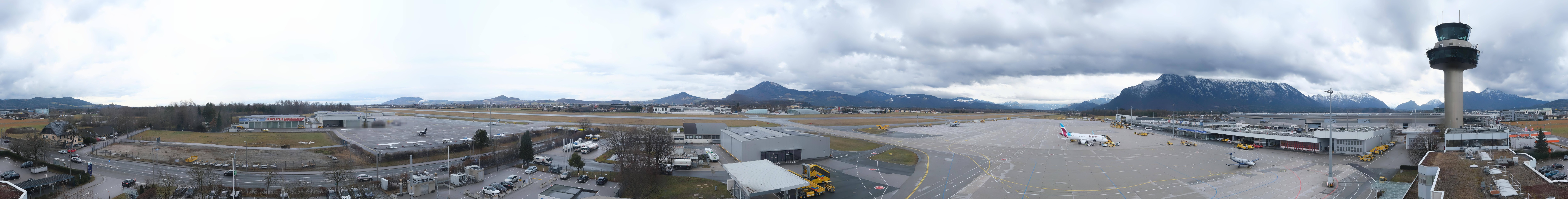 Archiv Foto Webcam Flughafen Salzburg