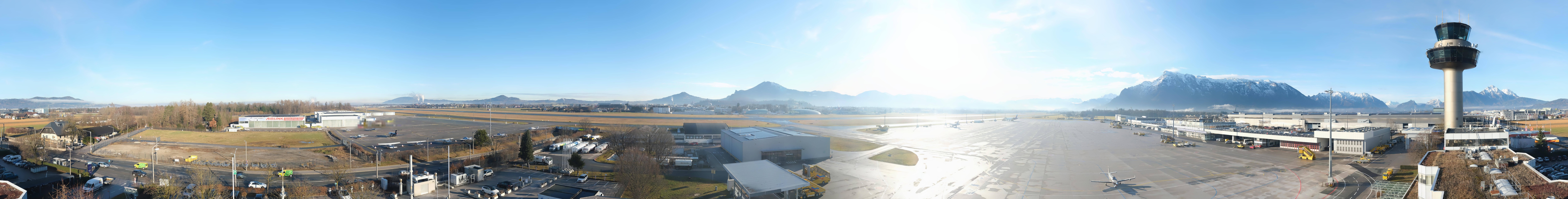 Archiv Foto Webcam Flughafen Salzburg