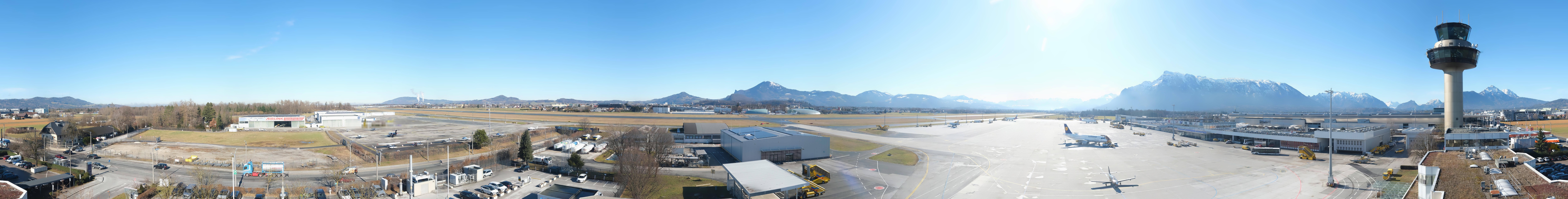 Archiv Foto Webcam Flughafen Salzburg
