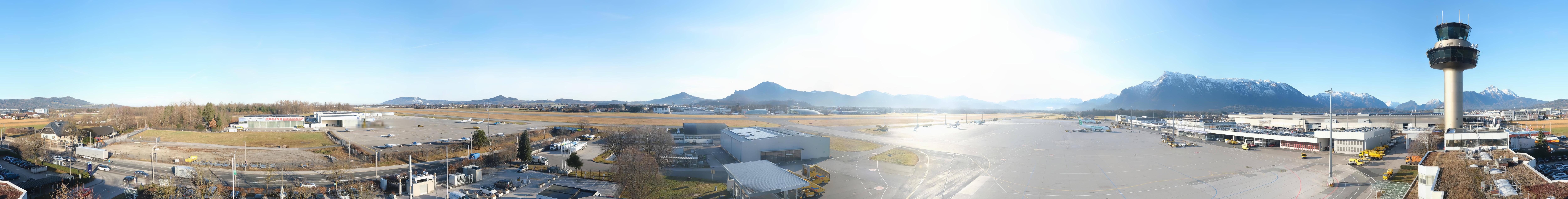 Archiv Foto Webcam Flughafen Salzburg