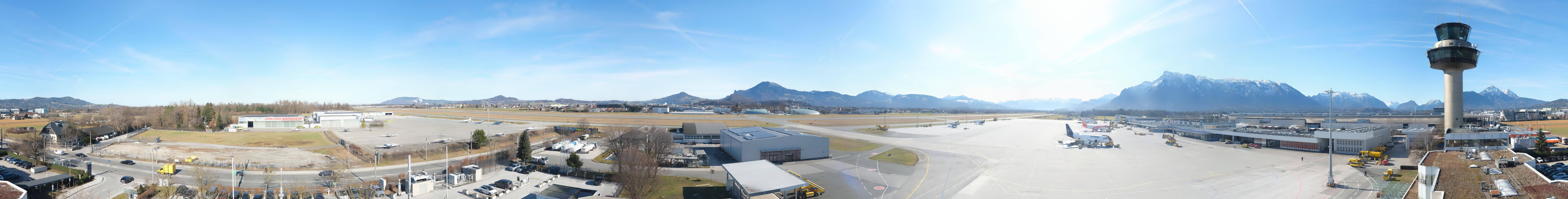 Archiv Foto Webcam Flughafen Salzburg