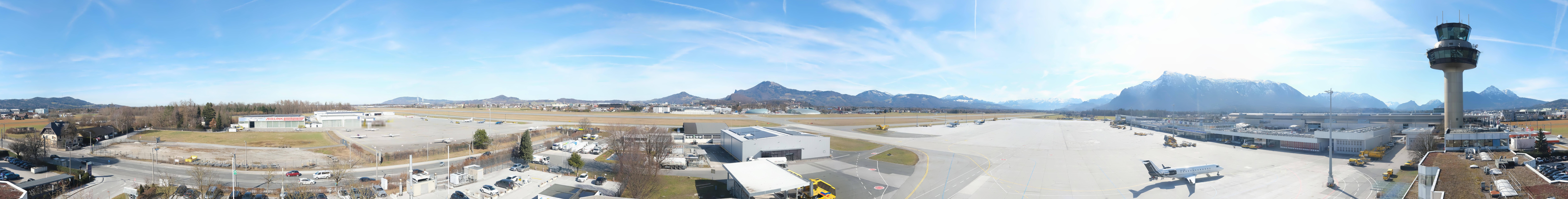 Archiv Foto Webcam Flughafen Salzburg