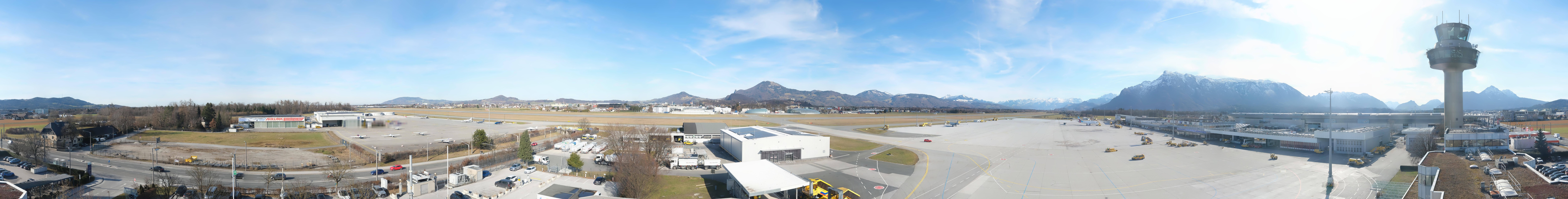 Archiv Foto Webcam Flughafen Salzburg
