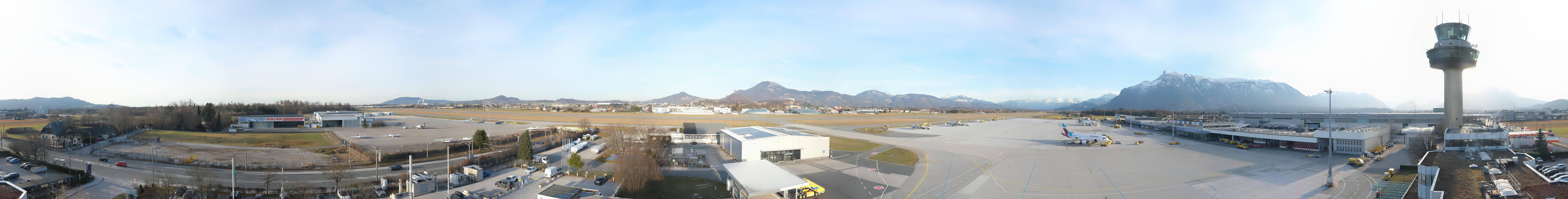 Archiv Foto Webcam Flughafen Salzburg