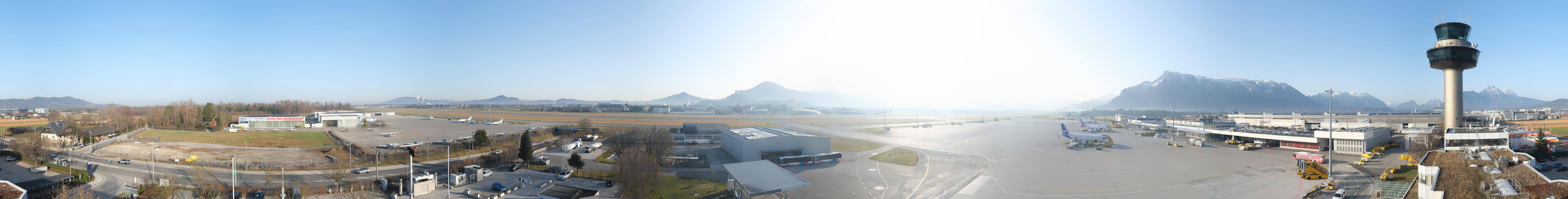 Archiv Foto Webcam Flughafen Salzburg