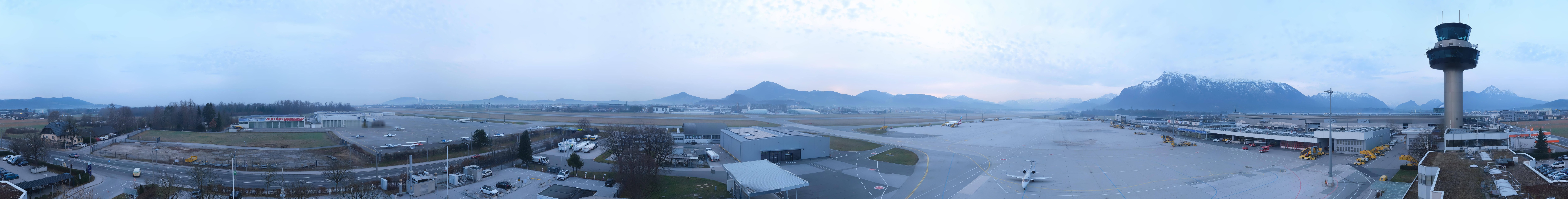 Archiv Foto Webcam Flughafen Salzburg