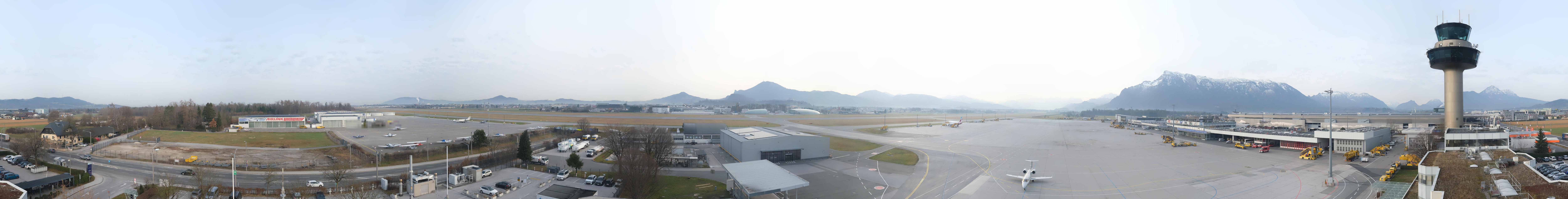 Archiv Foto Webcam Flughafen Salzburg