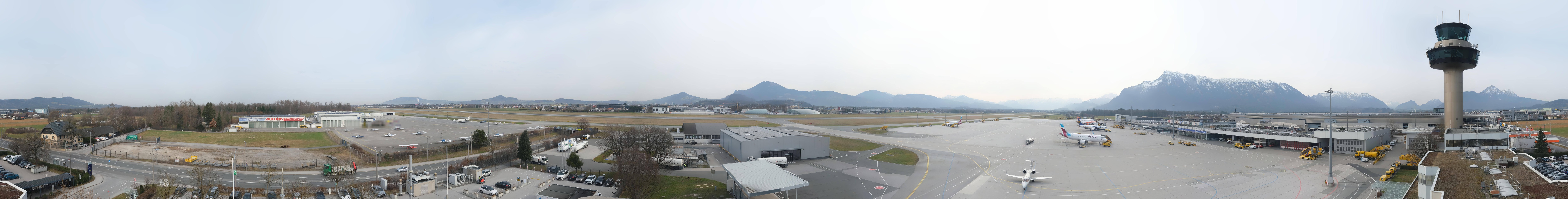 Archiv Foto Webcam Flughafen Salzburg