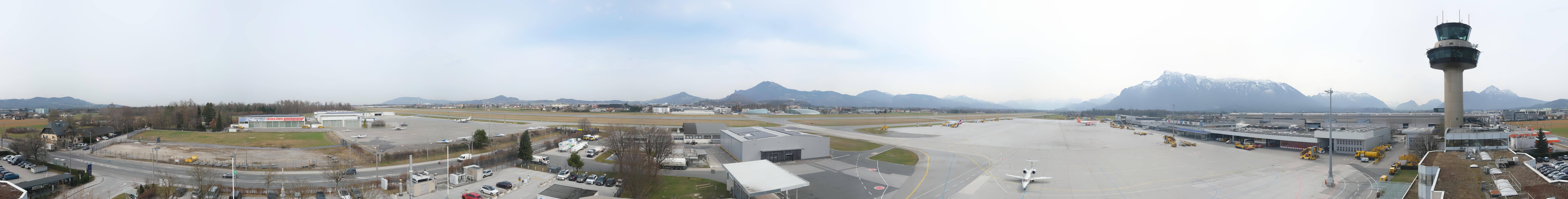 Archiv Foto Webcam Flughafen Salzburg
