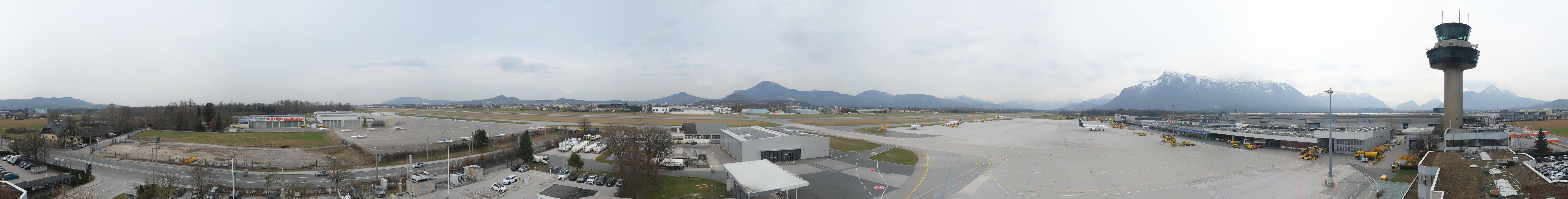 Archiv Foto Webcam Flughafen Salzburg