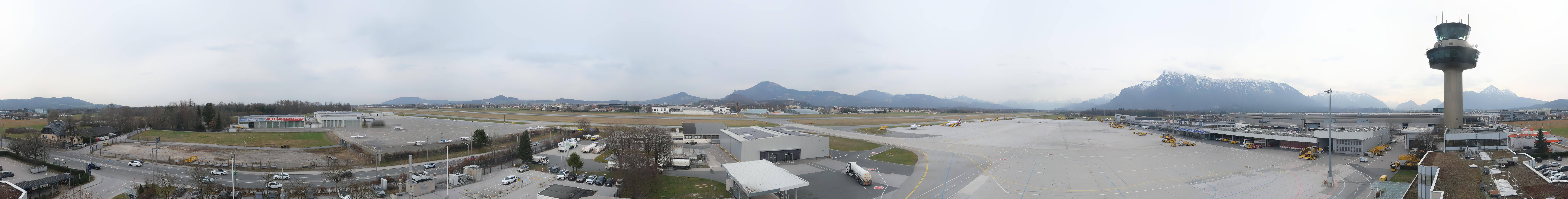 Archiv Foto Webcam Flughafen Salzburg