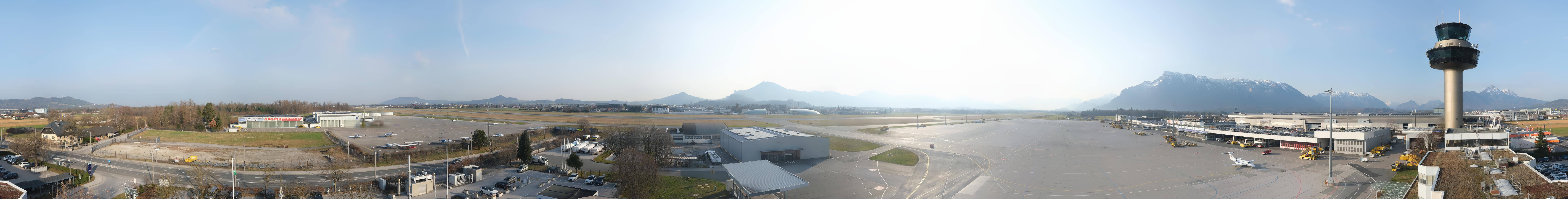 Archiv Foto Webcam Flughafen Salzburg