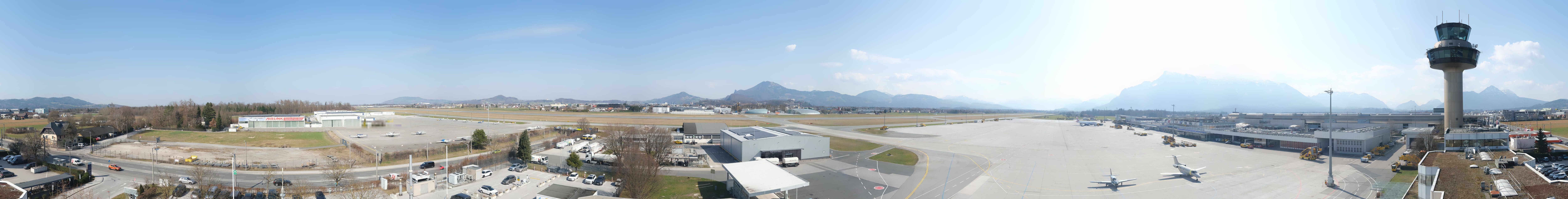 Archiv Foto Webcam Flughafen Salzburg