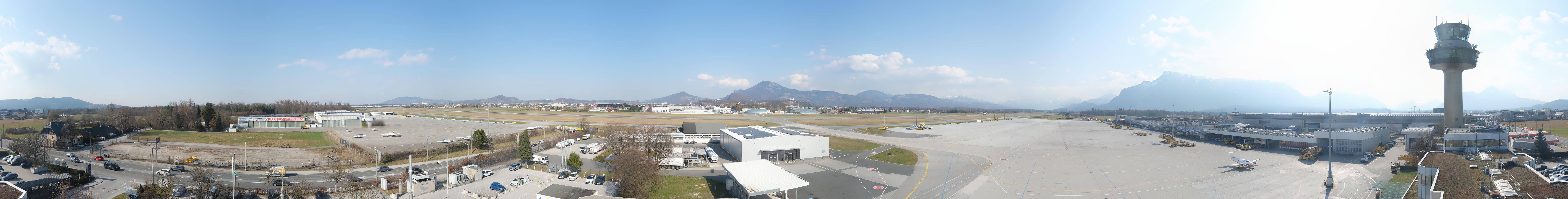 Archiv Foto Webcam Flughafen Salzburg