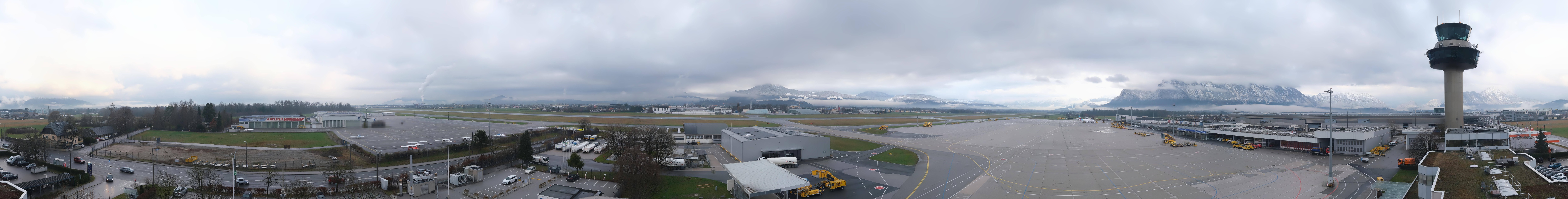 Archiv Foto Webcam Flughafen Salzburg