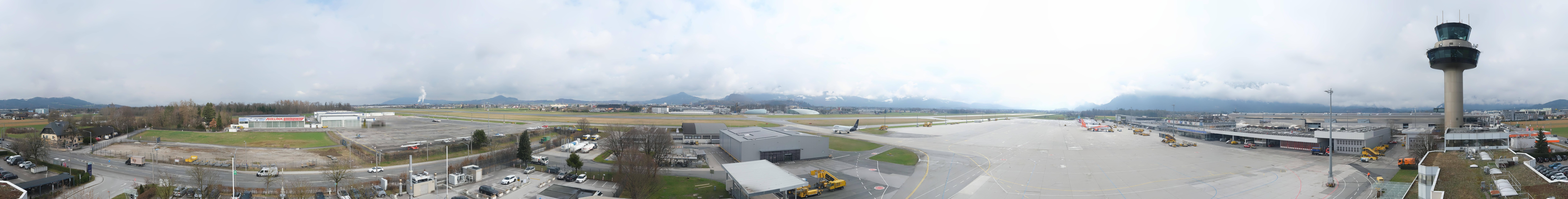 Archiv Foto Webcam Flughafen Salzburg