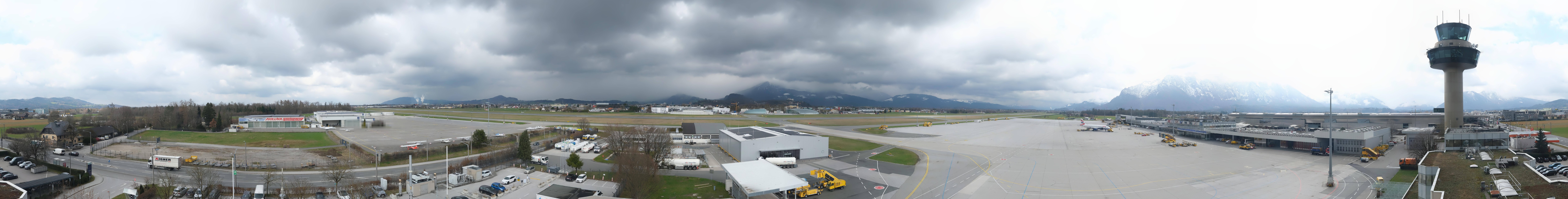 Archiv Foto Webcam Flughafen Salzburg