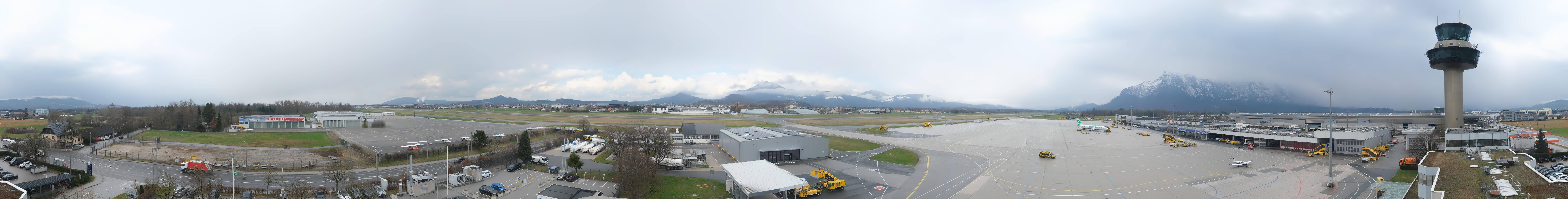 Archiv Foto Webcam Flughafen Salzburg