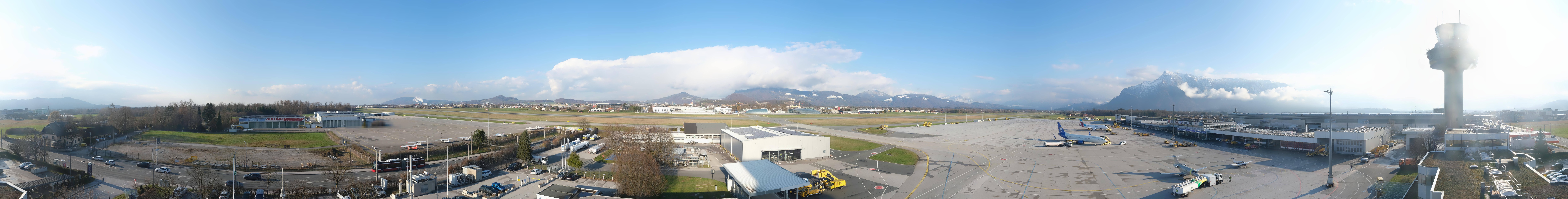 Archiv Foto Webcam Flughafen Salzburg
