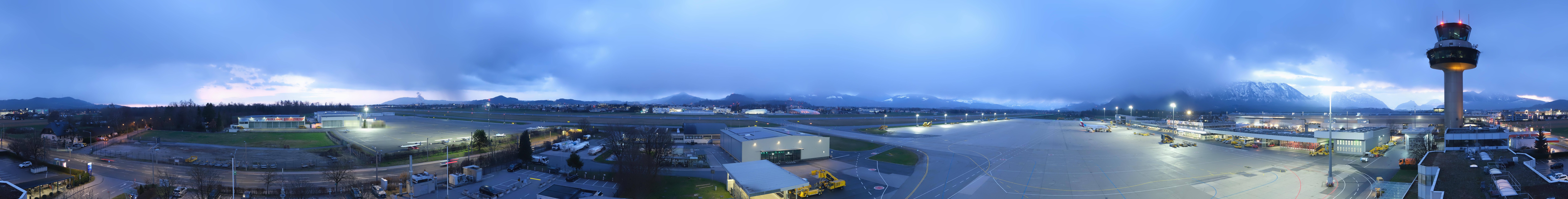 Archiv Foto Webcam Flughafen Salzburg
