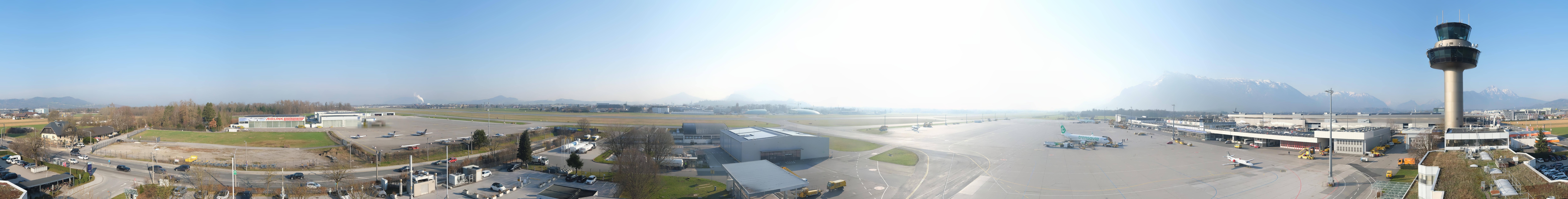 Archiv Foto Webcam Flughafen Salzburg