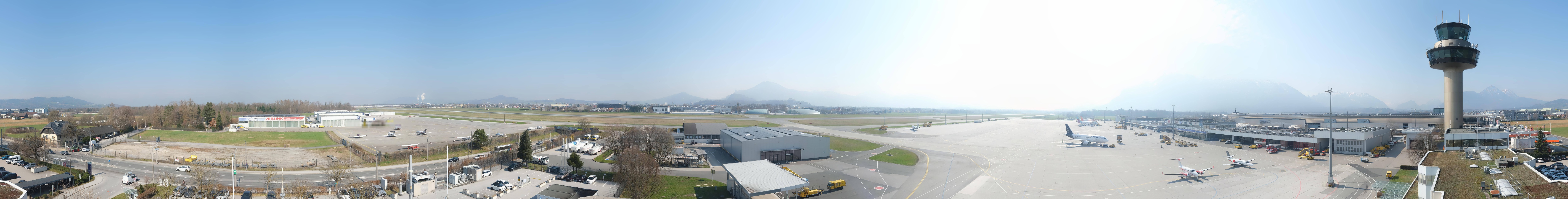 Archiv Foto Webcam Flughafen Salzburg